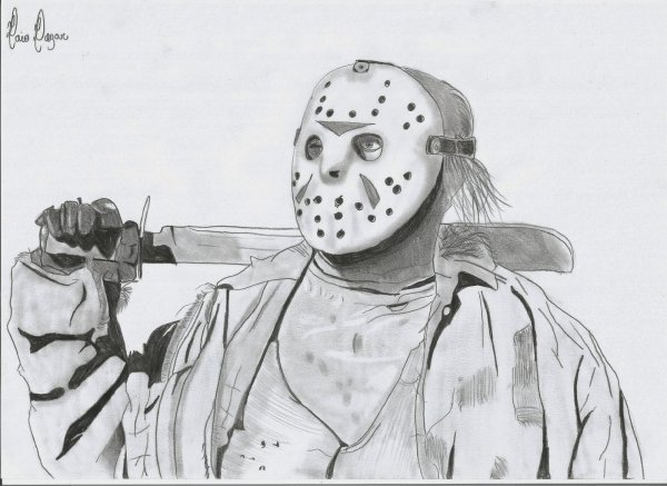 Джейсон Вурхис рисунок