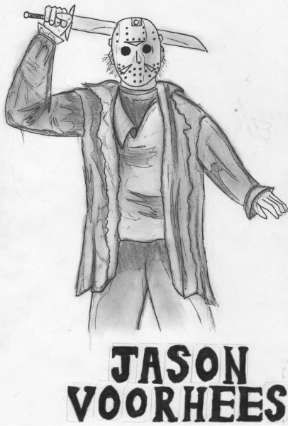 Джейсон Вурхис раскраска для детей