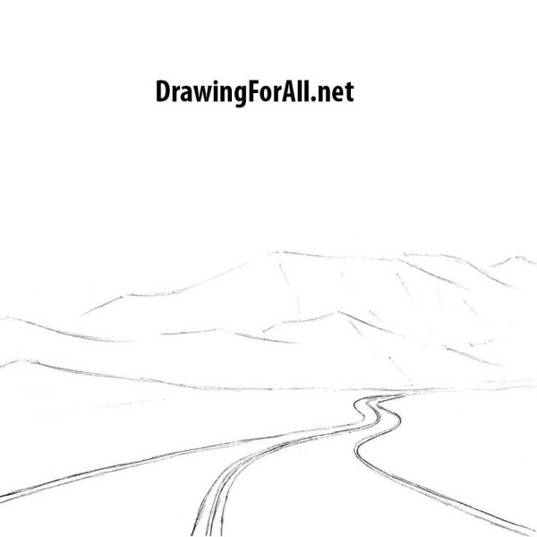 Дорога в даль рисунок