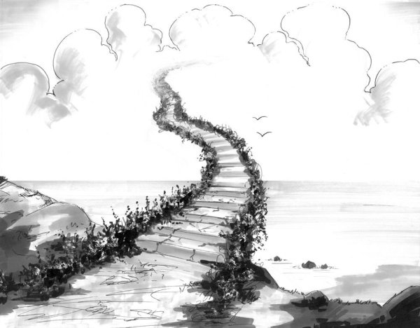 Дорога эскиз