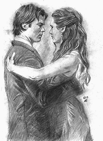 Деймон дневники вампира рисунок