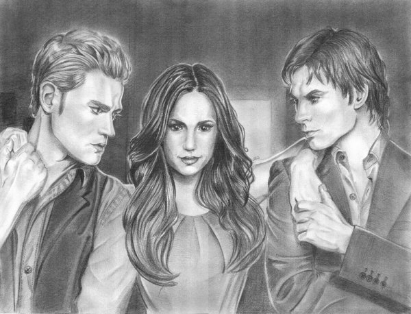 Анна вампир срисовка дневники вампира