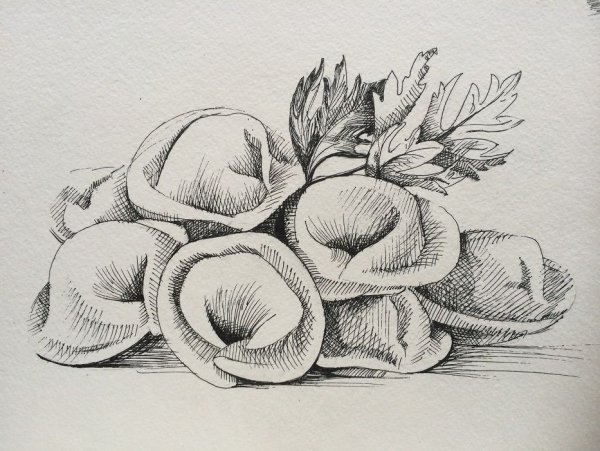 Пельмени раскраска