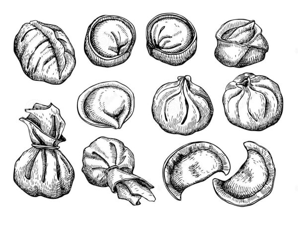 Вареники рисунок