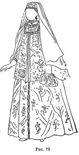 Древнерусское платье рисунок