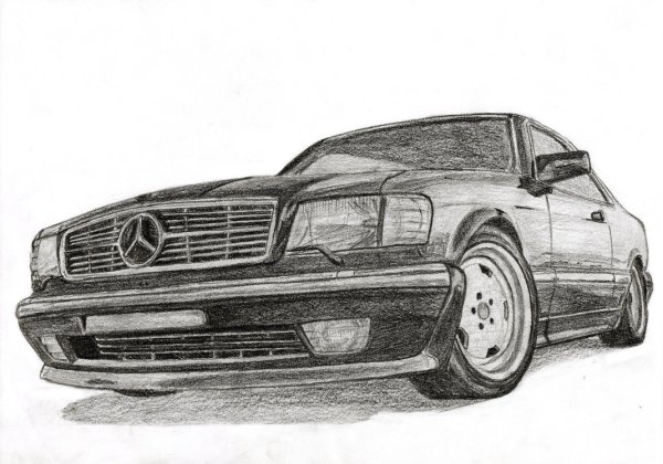 Рисунок Mercedes Benz w140