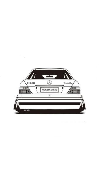 Mercedes w124 vector