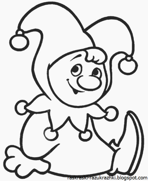 Петрушка раскраска