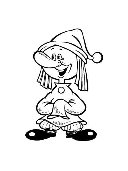 Петрушка раскраска