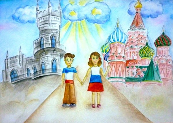 Россия карандашом