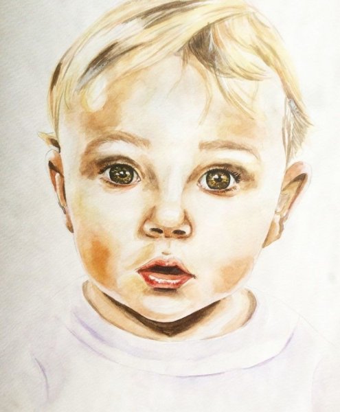 Портрет девочки карандашом для детей