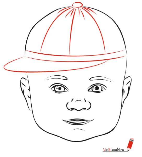 Малыш рисунок карандашом