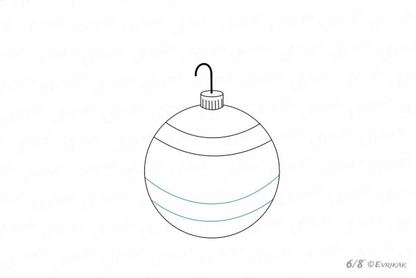 Рисование новогодних шаров