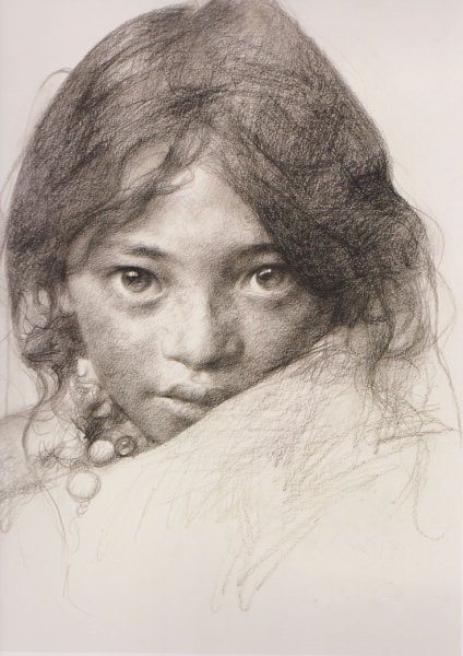 Валентин Серов портрет художника-гравера в.в.матэ