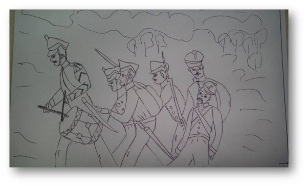 Бородинское сражение 1812 раскраска