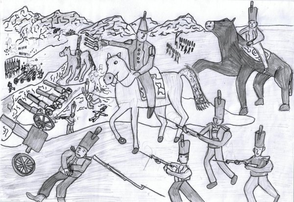 Рисунок война 1812 Бородино