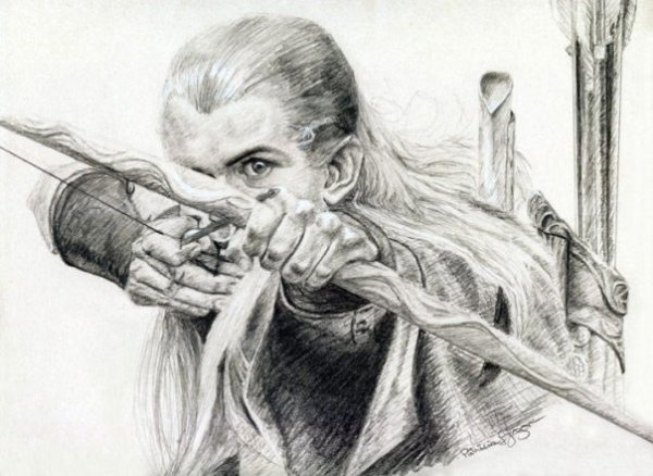 Леголас Властелин колец рисунок