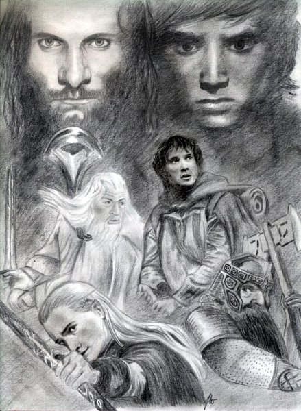 Портреты персонажей Властелина колец