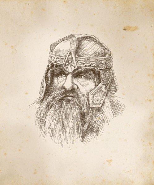 Хоббит портрет Гимли