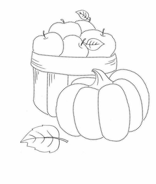 Осенняя раскраска