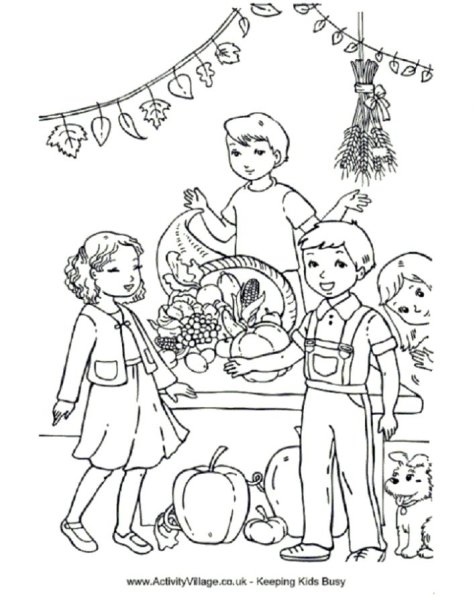 Раскраска. Праздник