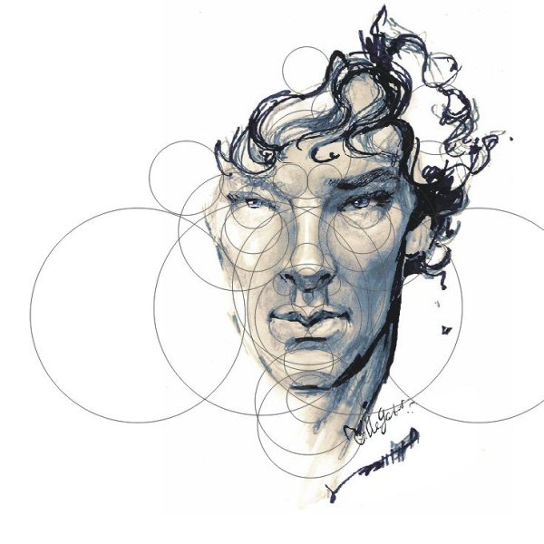 Бенедикт Камбербэтч Шерлок портрет