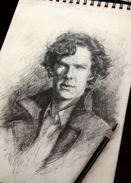 Шерлок скетч арт