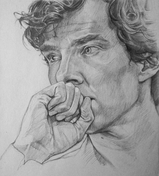 Рисунок Шерлок Холмс и доктор Ватсон Камбербэтч