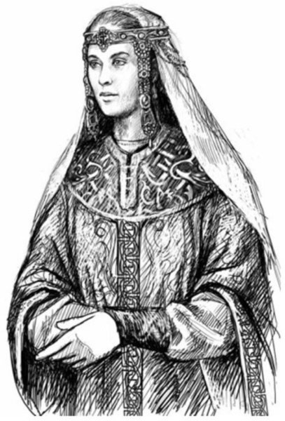 Княгиня Ольга прорись