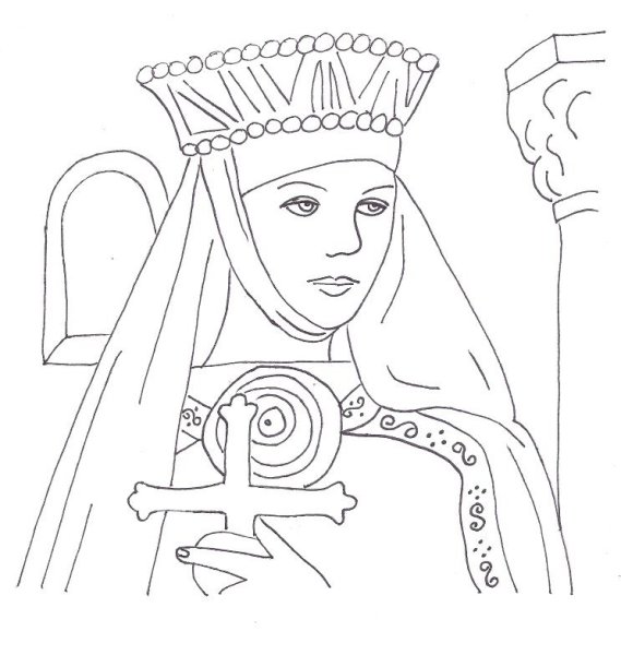 Княгиня Ольга раскраска