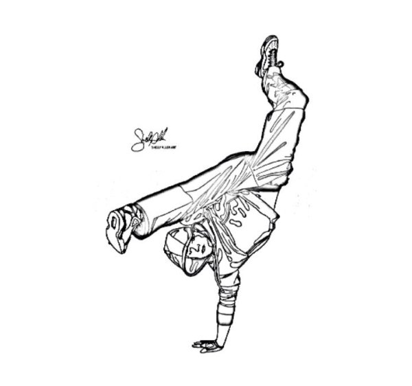 Нарисованный рэпер