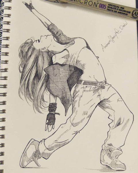 Хип хоп танцы рисунок