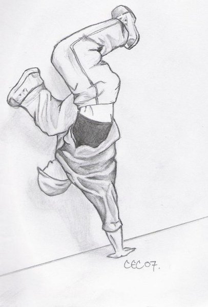 Танец хип хоп зарисовка