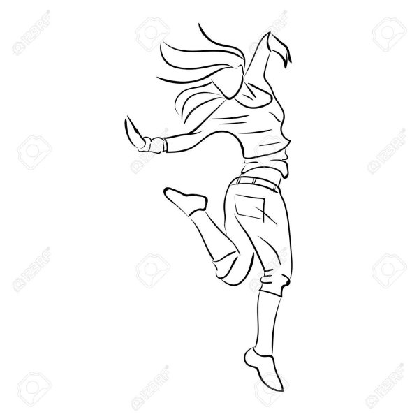 Рисунки танцоров для срисовки