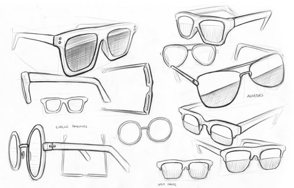 Очки эскиз