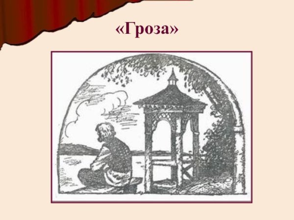 Гроза Островский Церковь иллюстрации
