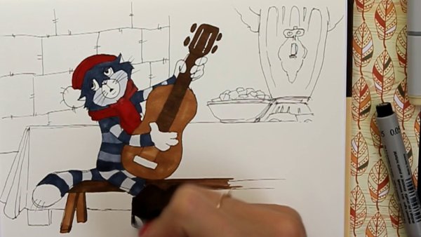 Рисование кота Матроскина