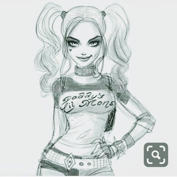 Харли Квинн для срисовки