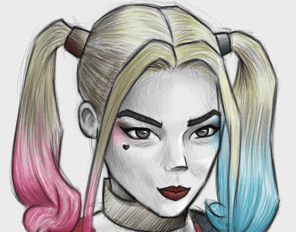 Харли Квинн с пистолетом