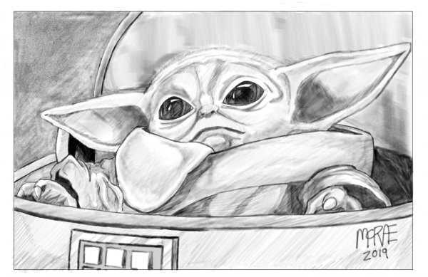 Рисунки для срисовки йода