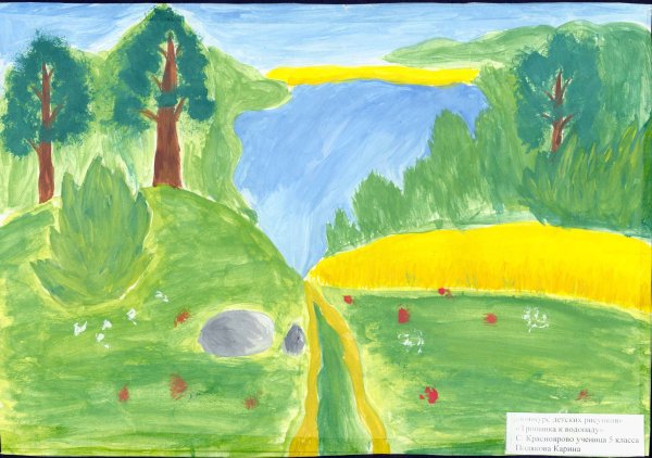 Раскраска лошади на природе