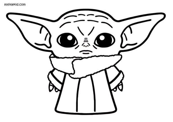 Йода раскраска