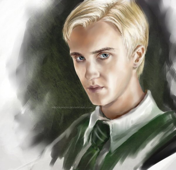 Драко Малфой портрет карандашом