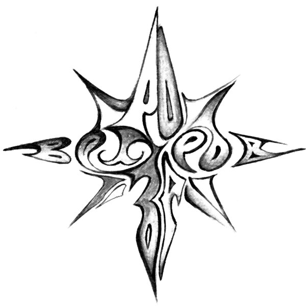 Роза ветров стилизованная