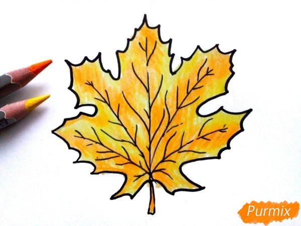 Рисунок листьев карандашом
