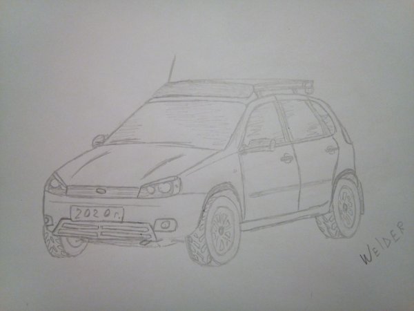 Раскраска Лада Гранта 2190