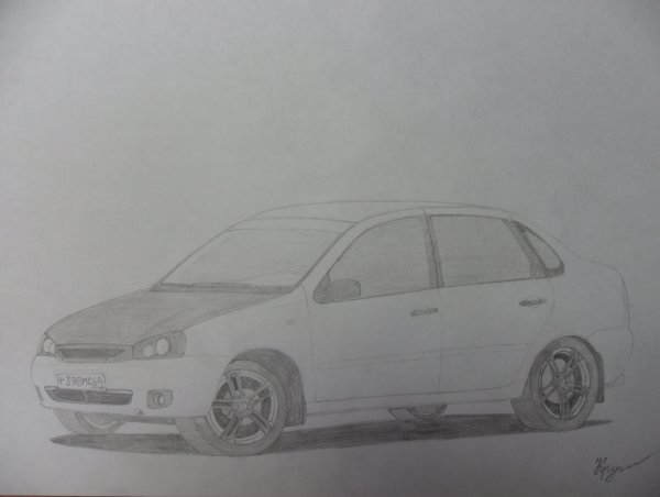 Рисунок Лада Калина хэтчбек