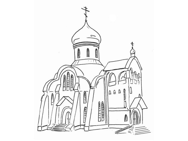 Храм карандашом