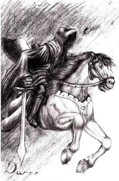 Всадник без головы раскраска