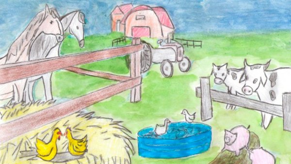 Рисунок на тему сельское хозяйство